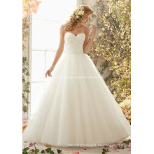 Einfache Prinzessin Ballkleid Organza Hochzeit Brautkleid